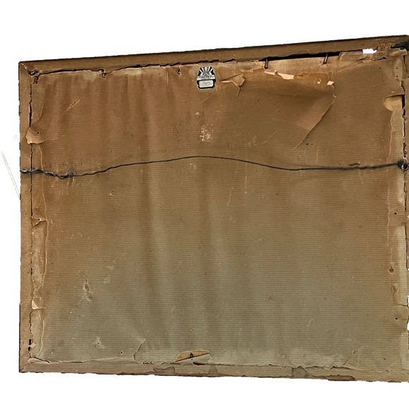 Handmade Embroidered Southern Belle Garden Flowers Framed Art on Black Vintage - Picture 5 of 6